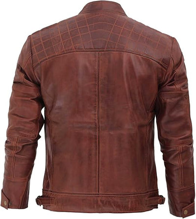 Men's Thin Leather Jackets Winter down Jacket