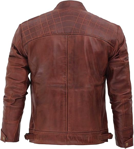 Men's Thin Leather Jackets Winter down Jacket
