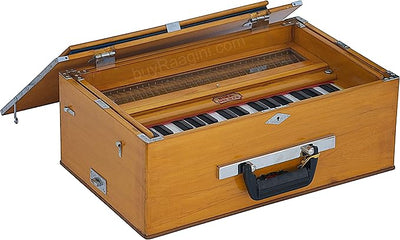 BINA 23B Deluxe, Harmonium, 2 1/2 Octaves, 32 Keys, Small, Portable, Compact, Special Reeds, Safri, Natural Color, Bag, Kirtan, Musical Instrument Indian (PDI- DAA) Brand: BINA